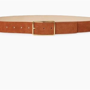 B-Low the Belt Smooth Suede Cognac/Gold sz Large EUC